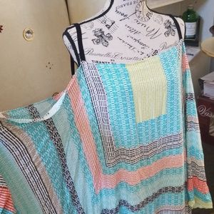 Cold shoulder mini dress